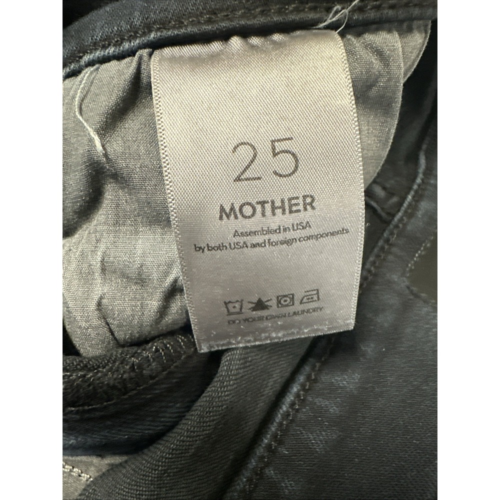 MOTHER Women Size 25 The Mid Rise Rider Ankle Jeans Night In Paris Very Dark - Picture 9 of 14